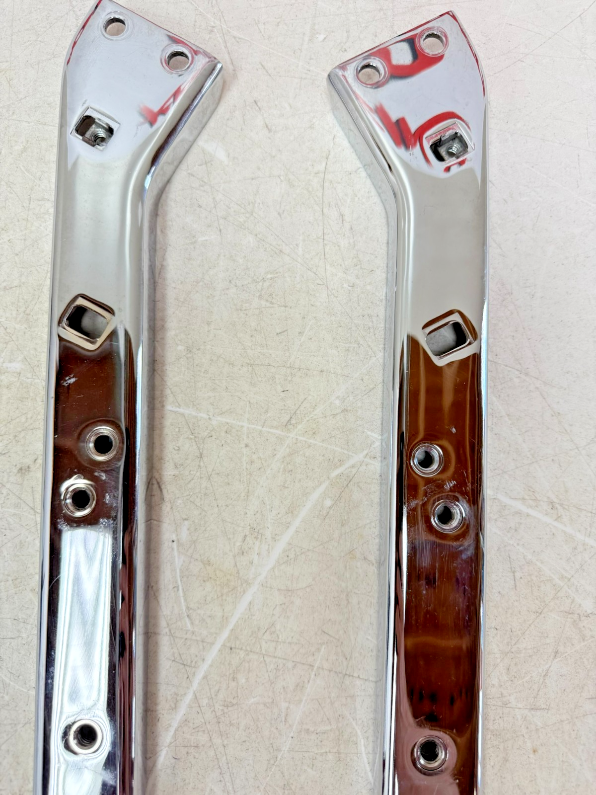 2003 HARLEY ELECTRA GLIDE Rear Fender Frame Strut Arm Bars Chrome