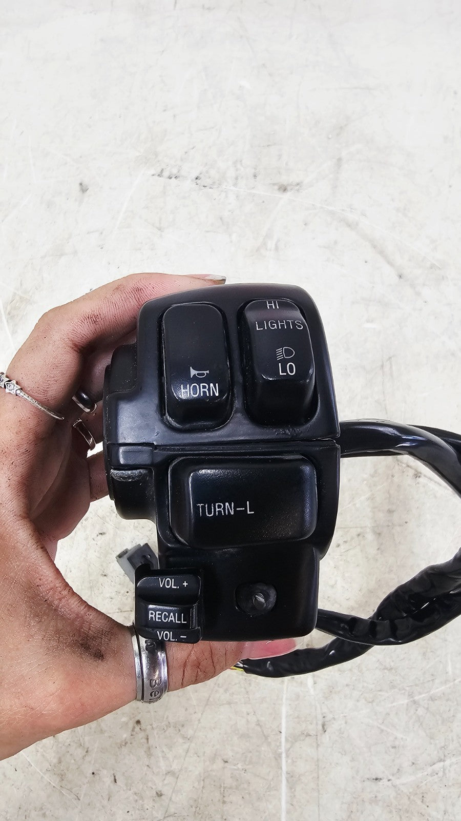 1996 HARLEY FLH ELECTRA GLIDE Left Controls Switch Housing Horn Turn Buttons