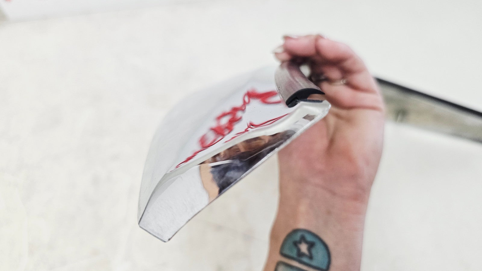 2000 HONDA VALKYRIE INTERSTATE Upper Fairing Windshield Trim Garnish Chrome