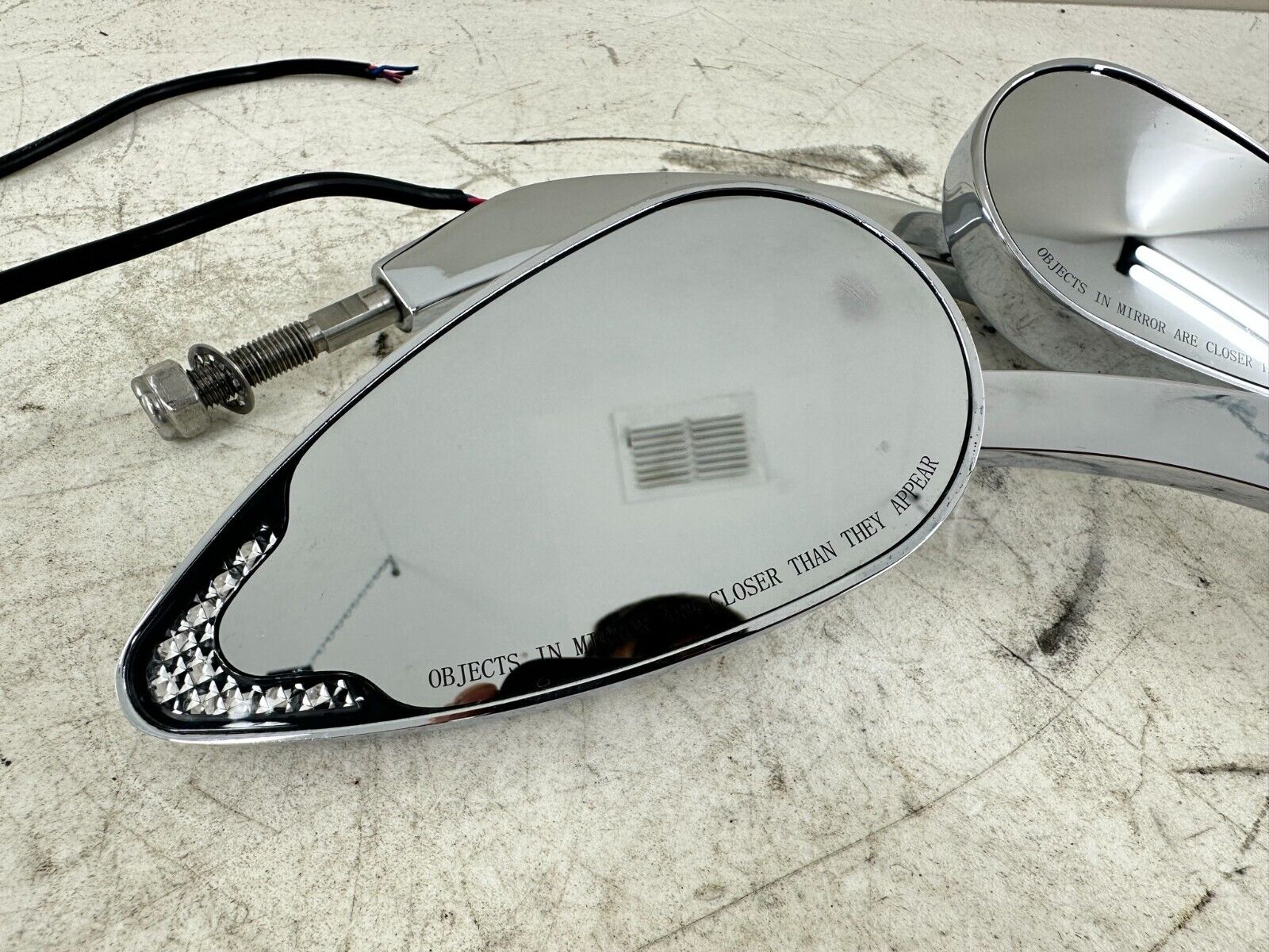 2004 HARLEY ELECTRA GLIDE Custom Dynamics Right Left Mirrors w/ Turn Signals