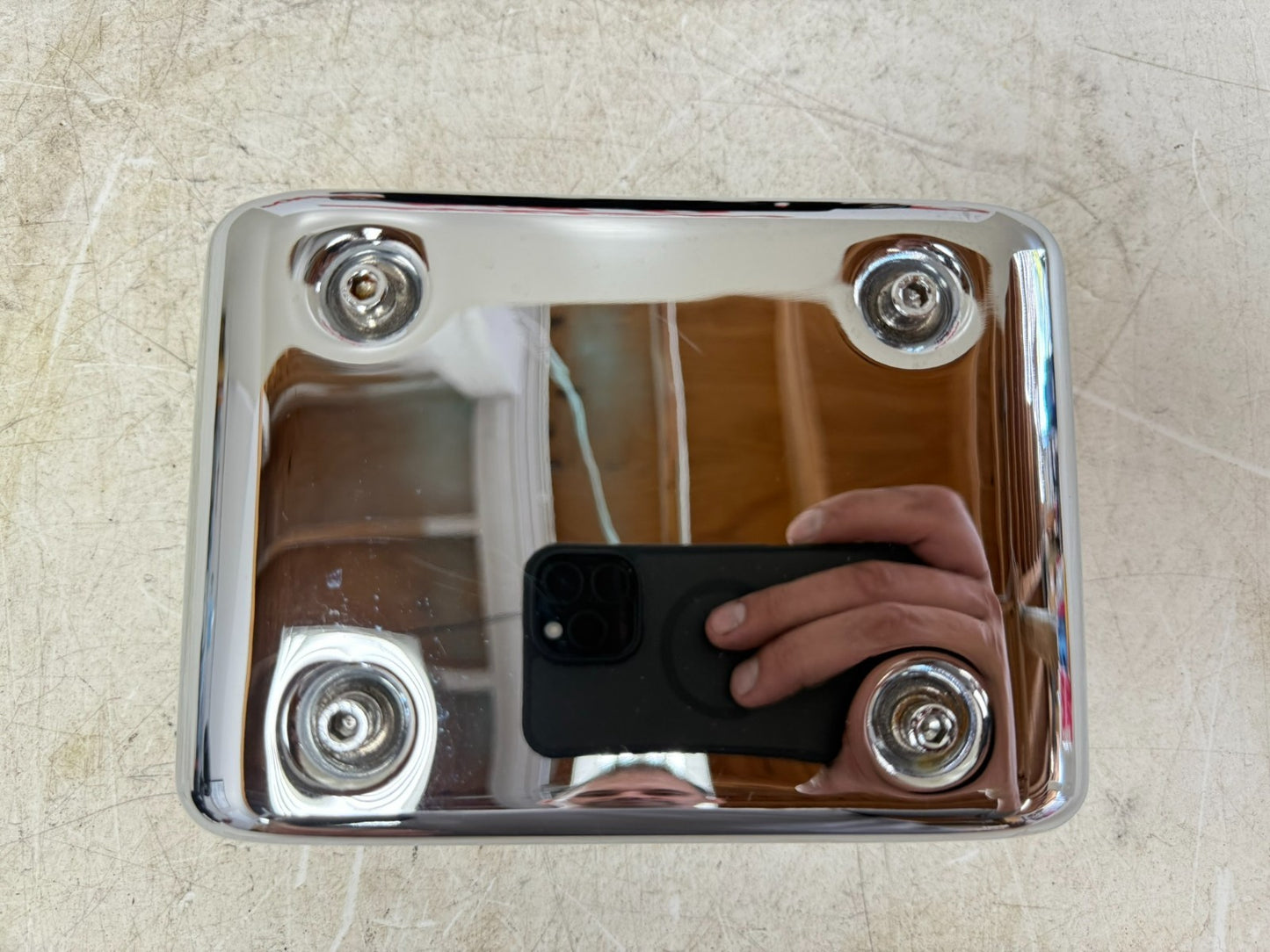 2003 HARLEY DYNA WIDE GLIDE Electrical Box Carrier & Chrome Cover