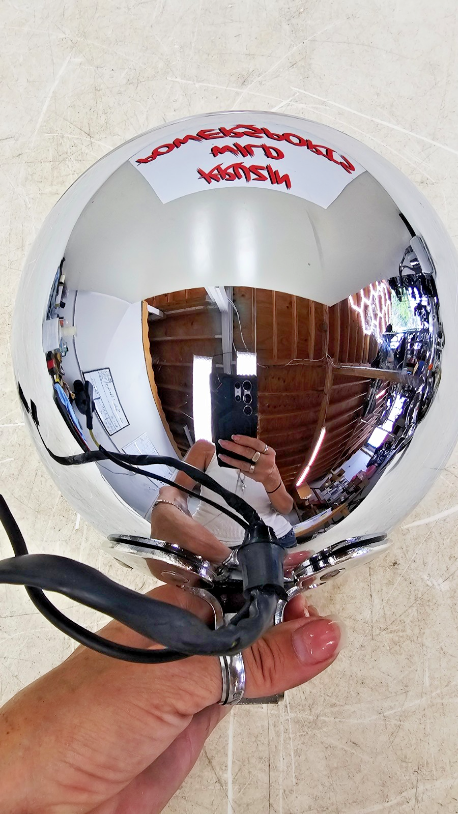 2002 HARLEY SOFTAIL Chrome Headlight Housing Trim Ring Mounting Bracket