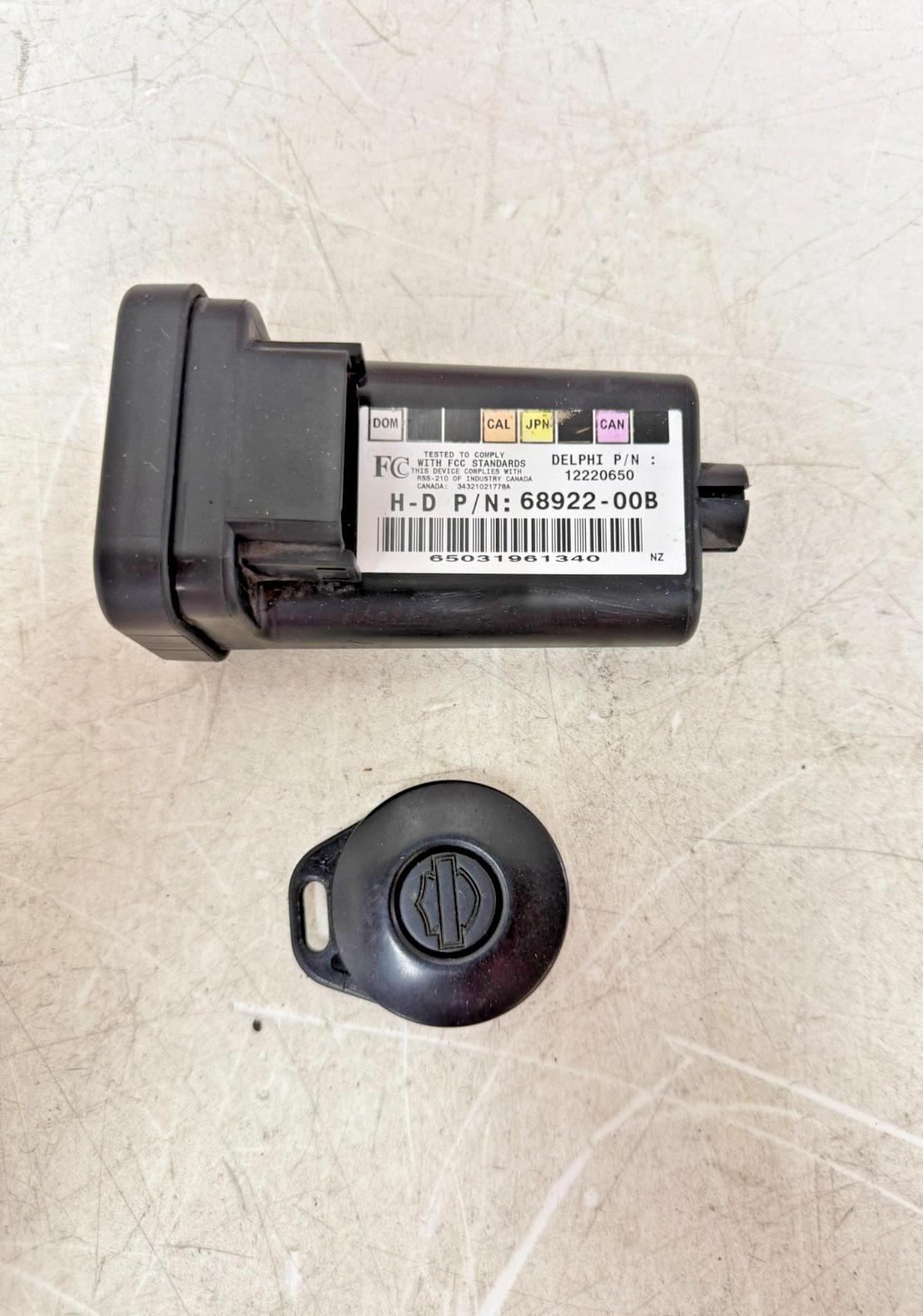 2003 HARLEY ELECTRA GLIDE TSSM Turn Signal Security Module Flasher Relay w/ Fob