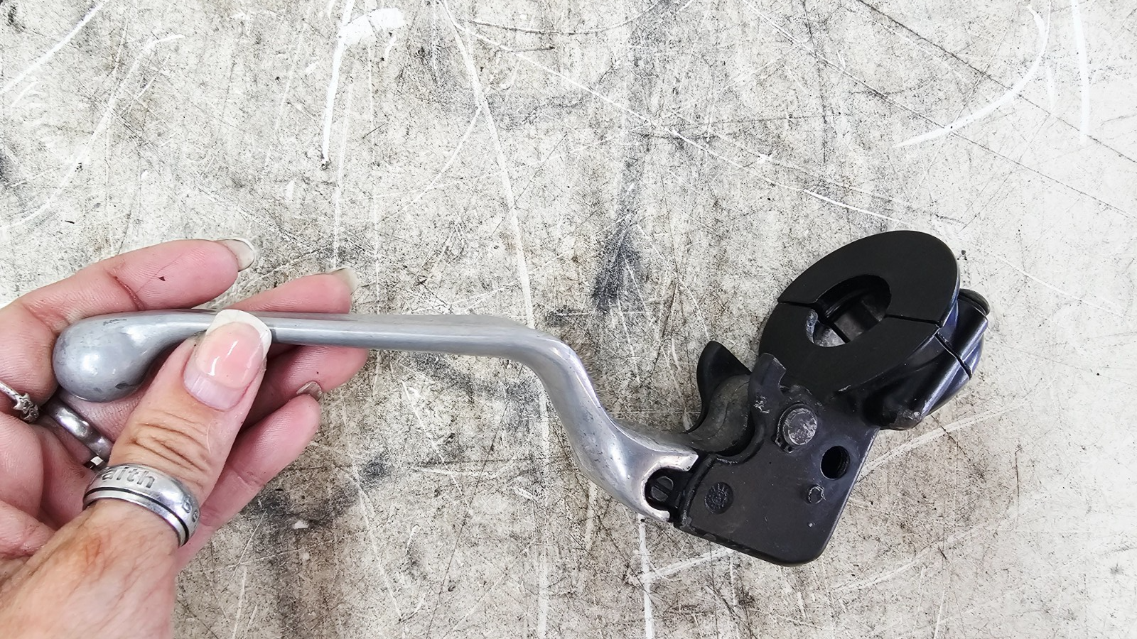 2001 Harley Davidson Sportster Clutch Lever + Perch Mounting Bracket