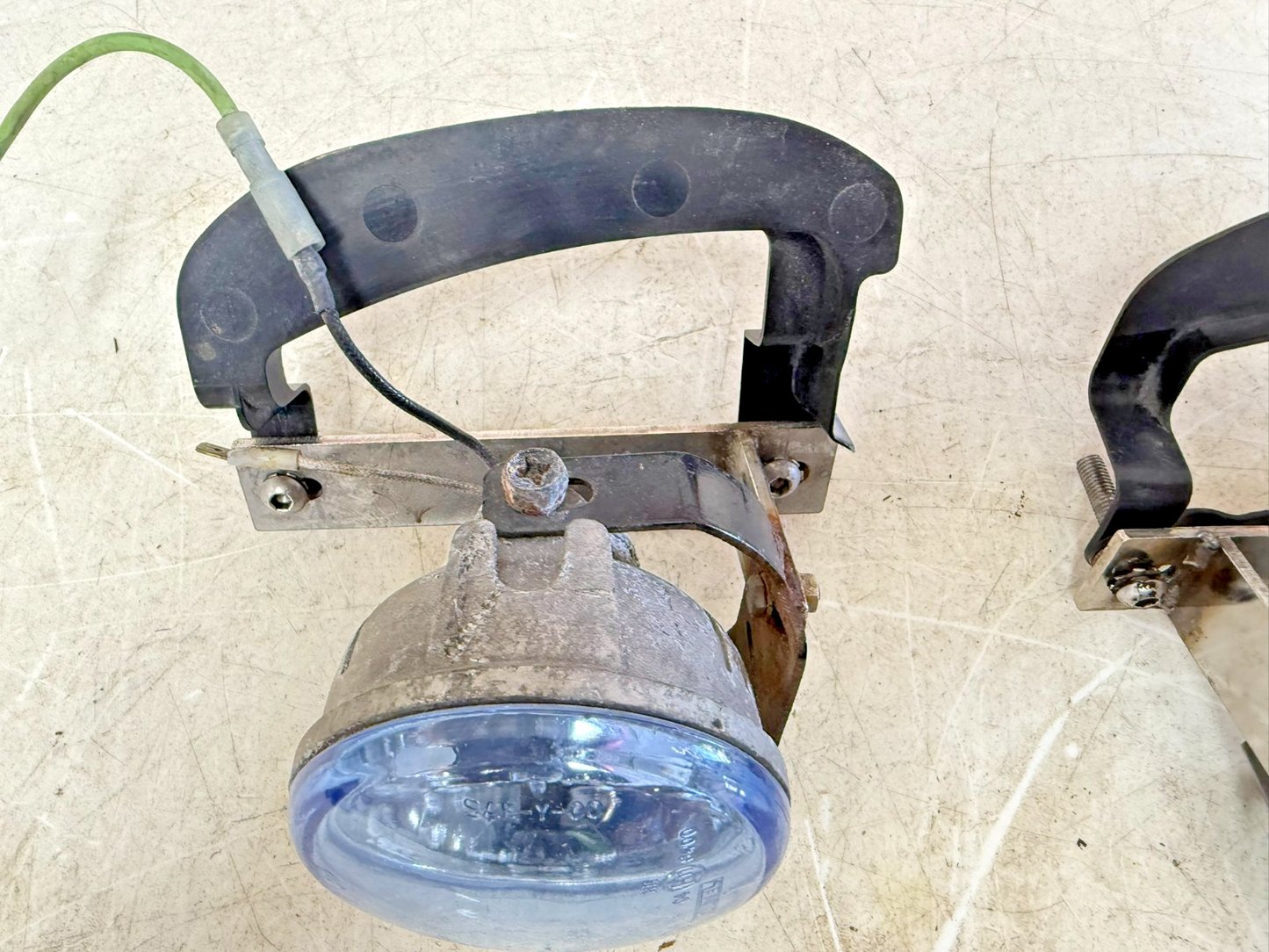 2002 Honda Goldwing GL1800 Fog Light Lamp Right Left Blue Lens w/ Mount Bracket