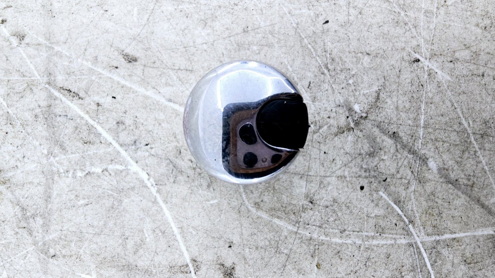 1988 HARLEY SOFTAIL Oil Pressure Sending Unit Chrome Cover