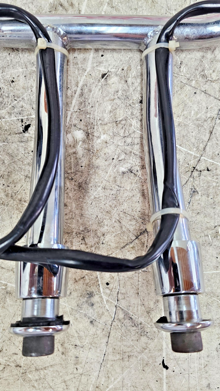 1990 Harley FXR FXRT FXRD FXRS FXLR FXRC Chrome Drag Bars 8" Risers Hand Control