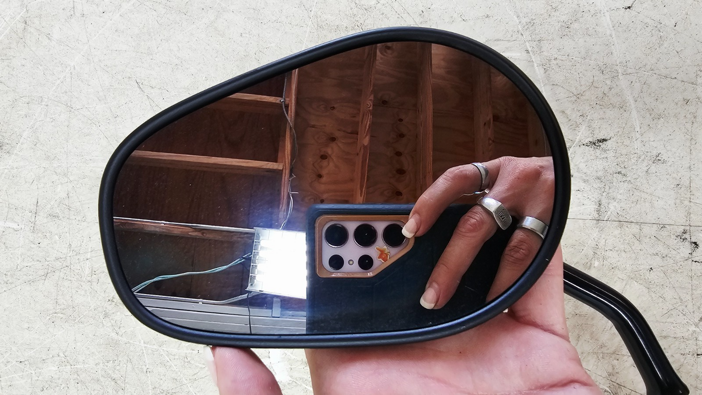 1993 HARLEY SOFTAIL Right Left Mirror Rear View Mirrors Black