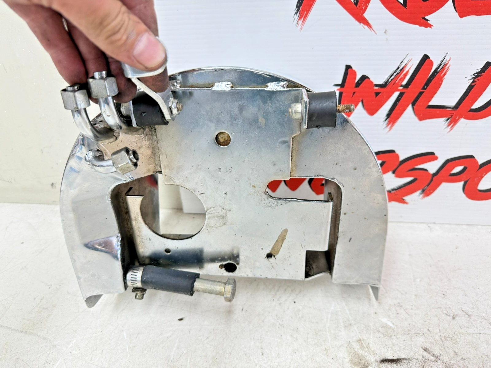 1997 HARLEY DAVIDSON SOFTAIL Chrome Oil Tank Sac Sack Bag Reservoir