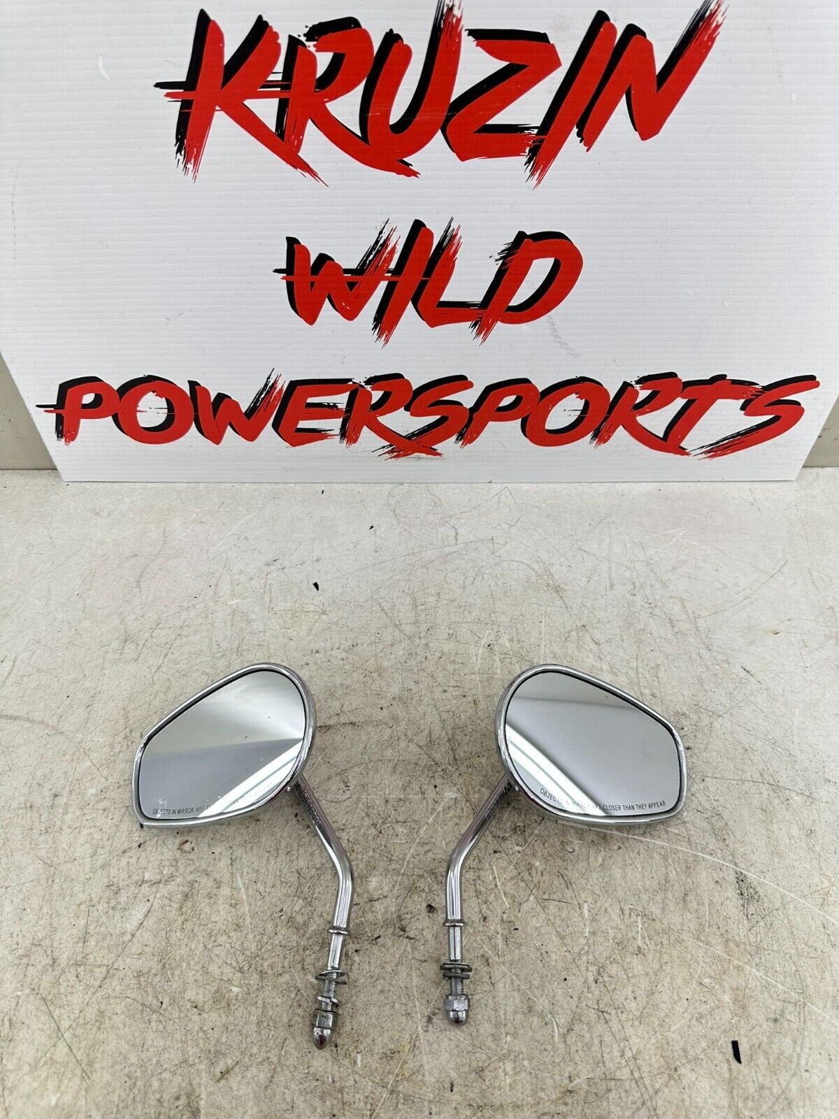 1995 HARLEY SOFTAIL Chrome Right Left Mirrors