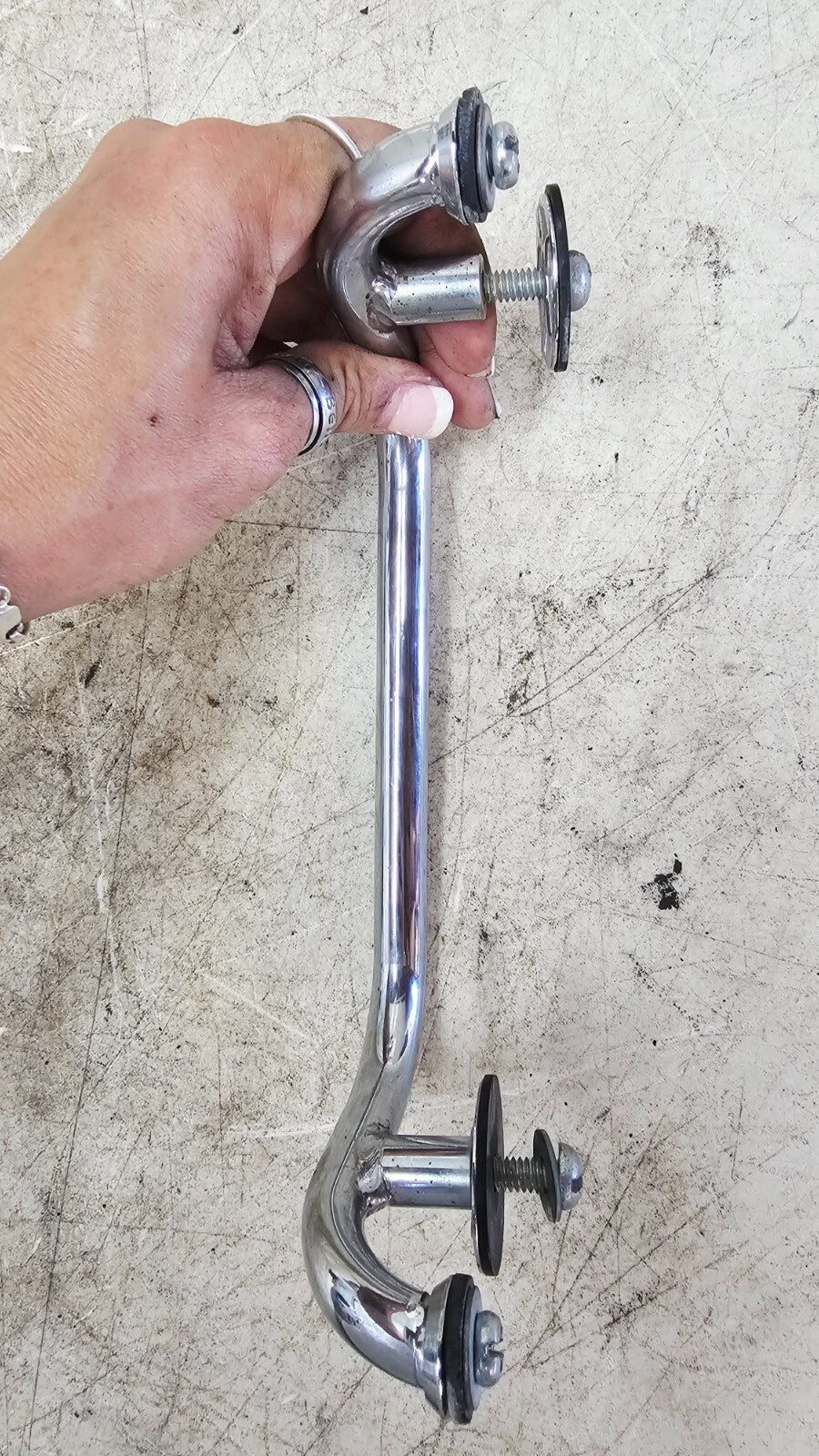 1995 HONDA GOLDWING GL1500 Trunk Top Case Lid Handle Chrome Lift bar