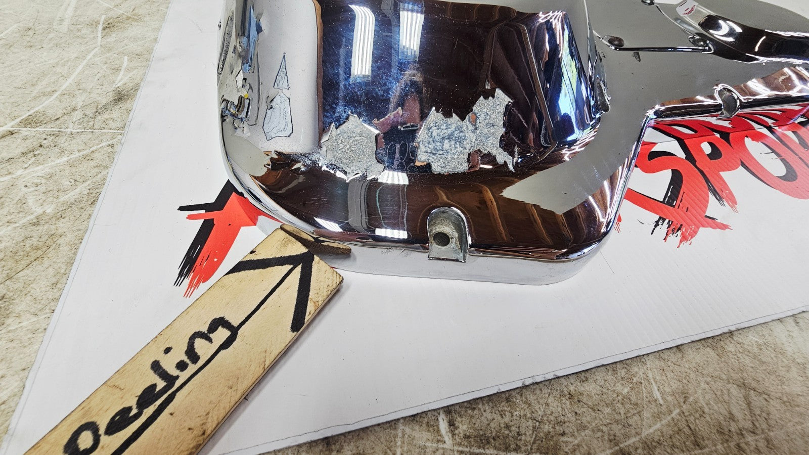 1996 HARLEY FLH ELECTRA GLIDE Outer Primary Clutch Cover Case Chrome Housing