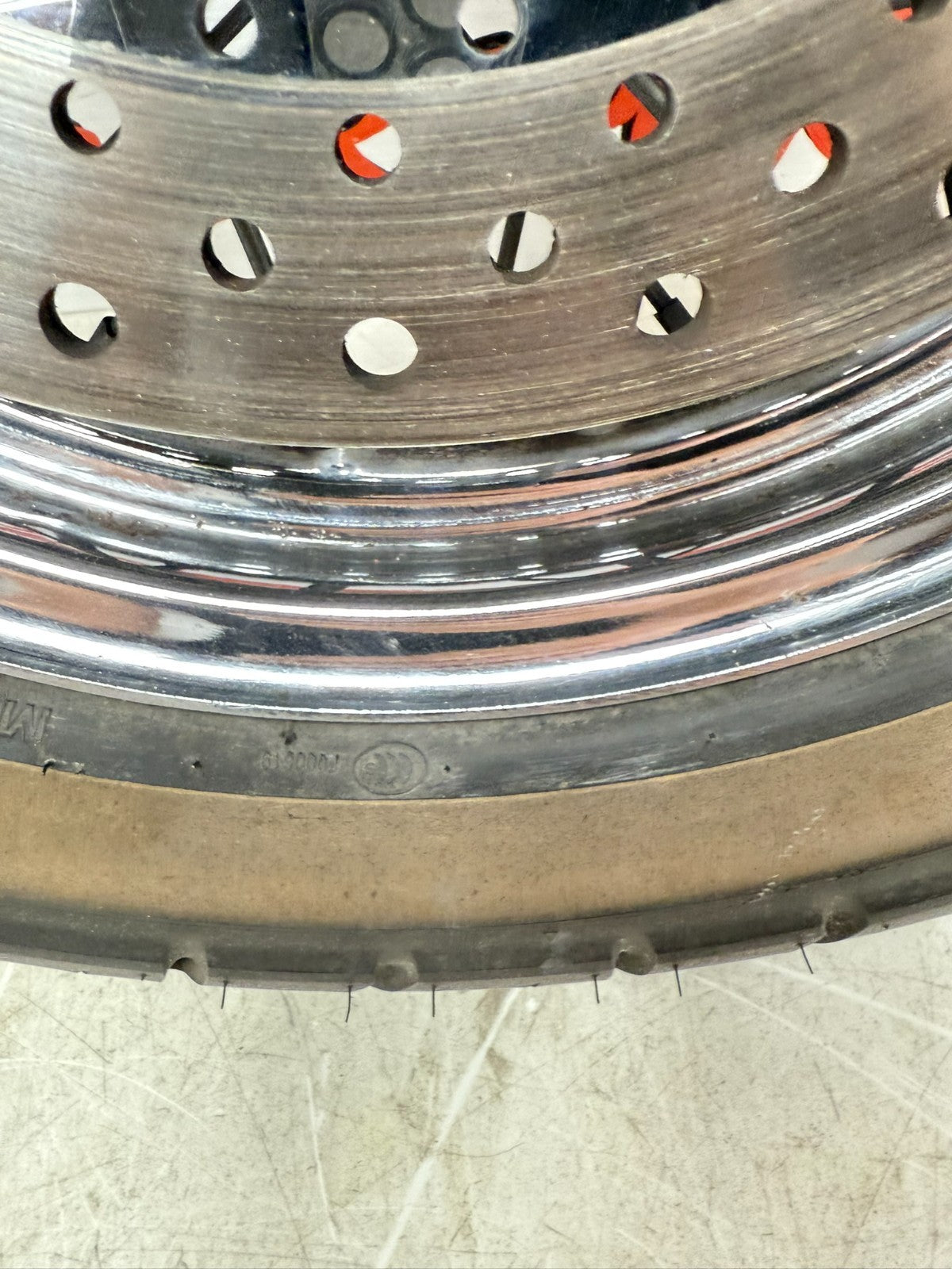 1997 HARLEY DAVIDSON SOFTAIL 16" Rear Wheel  Rim Tire Laced Spoke Brake Rotor