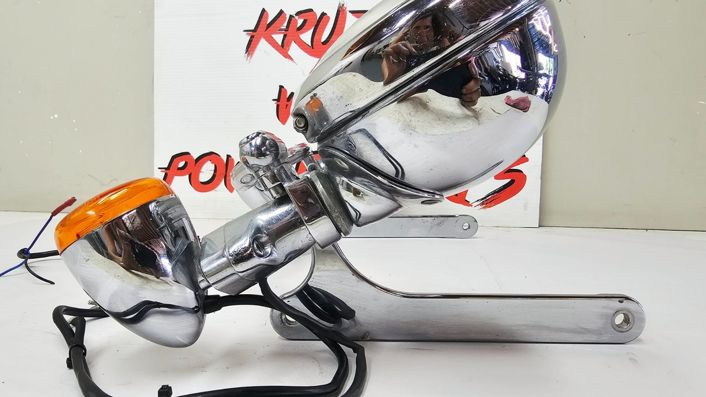 1995 HARLEY SOFTAIL Arlen Ness Passing Highway Spot Light Bar LED Turn Signal