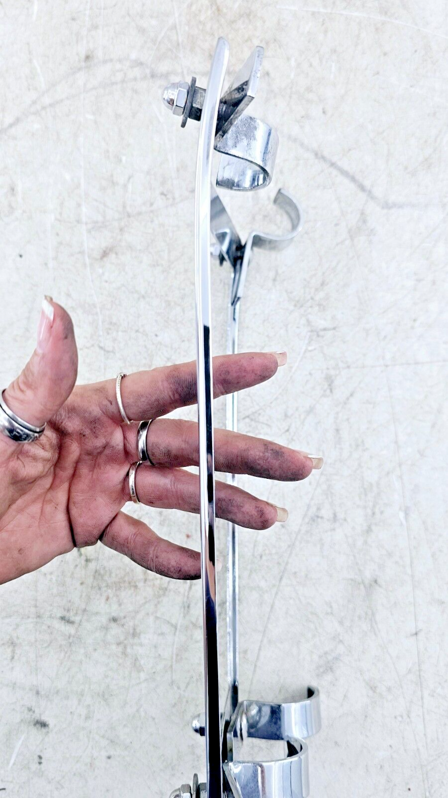 1999 HARLEY DYNA CONVERTIBLE Chrome Front Frame Cover Guards