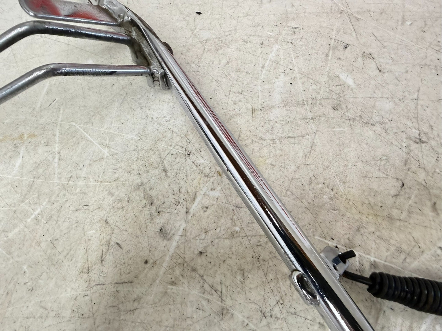 1995 HARLEY FLH ELECTRA GLIDE OEM Left Side Jiffy Kick Stand Chrome W/ Extension