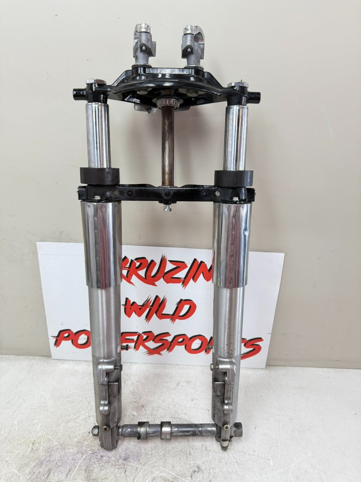 2003 HARLEY ELECTRA GLIDE Forks Triple Tree Clamp Axle Straight OEM HD