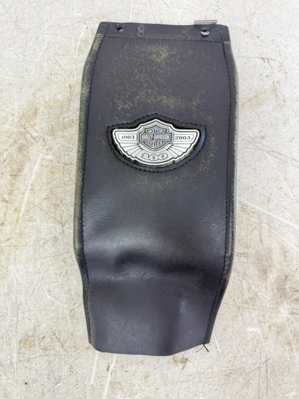 2003 HARLEY DYNA WIDE GLIDE Gas Fuel Tank Dash Bib Leather 100th Anniversary