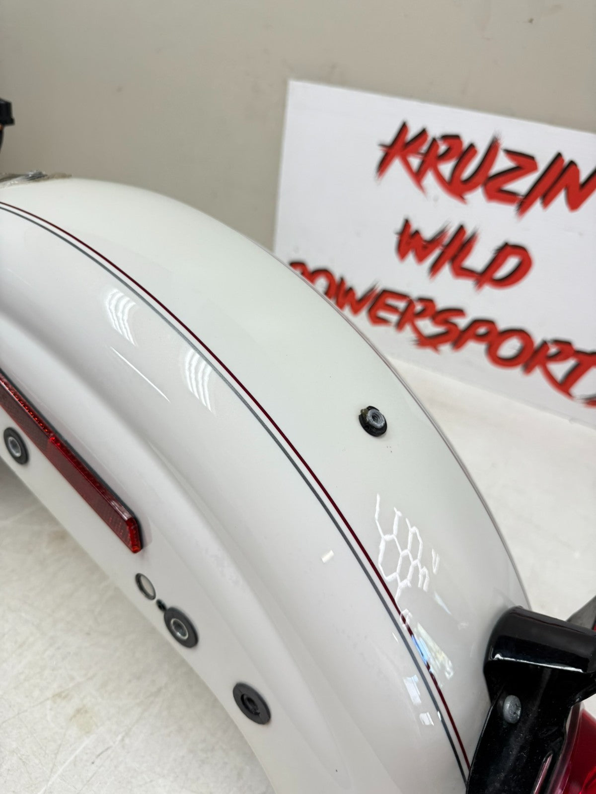 2003 Harley Davidson Sportster Rear Fender + Brake Light 100th Anniversary