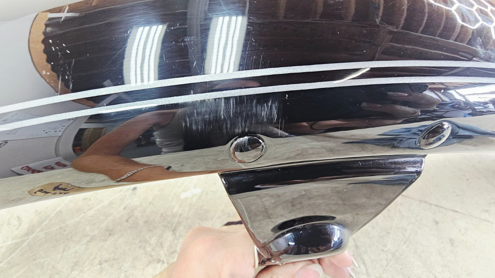 2000 HARLEY SOFTAIL DEUCE OEM HD Front Fender Black