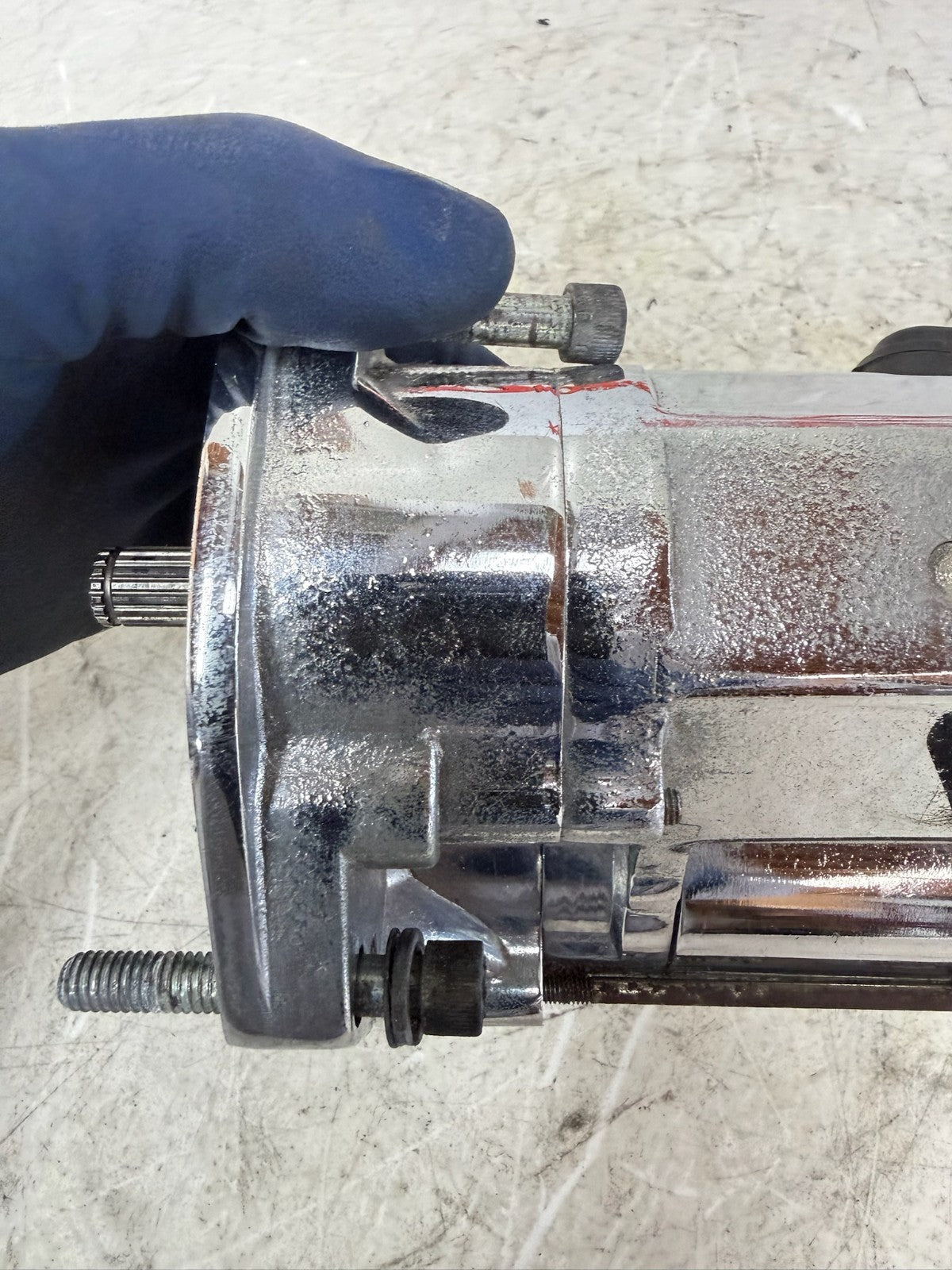 1995 HARLEY FLH ELECTRA GLIDE Engine Starter Motor Chrome