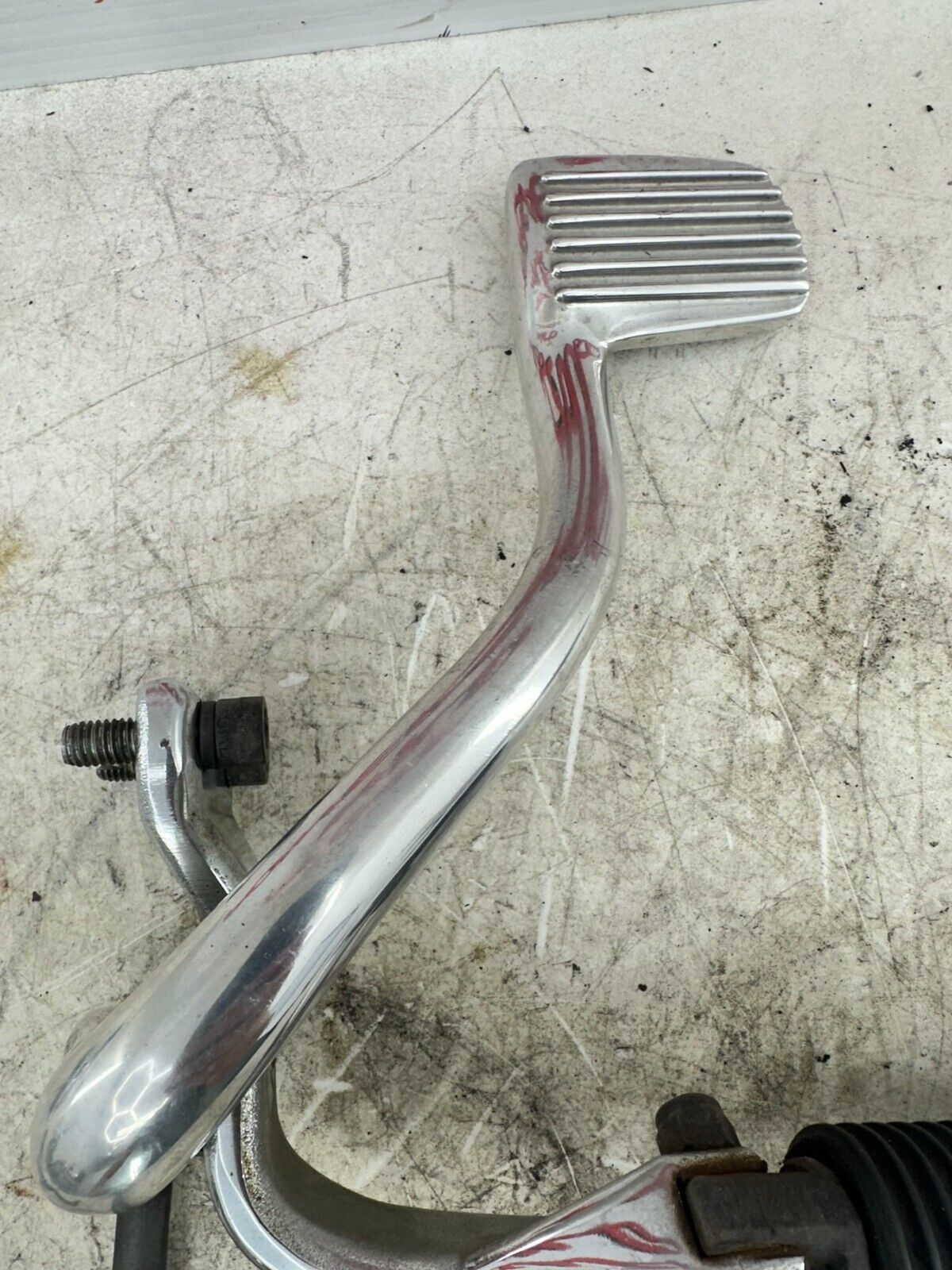 2006 Harley Dyna Low Rider OEM HD Chrome Mid Controls Shift Lever Brake Pedal