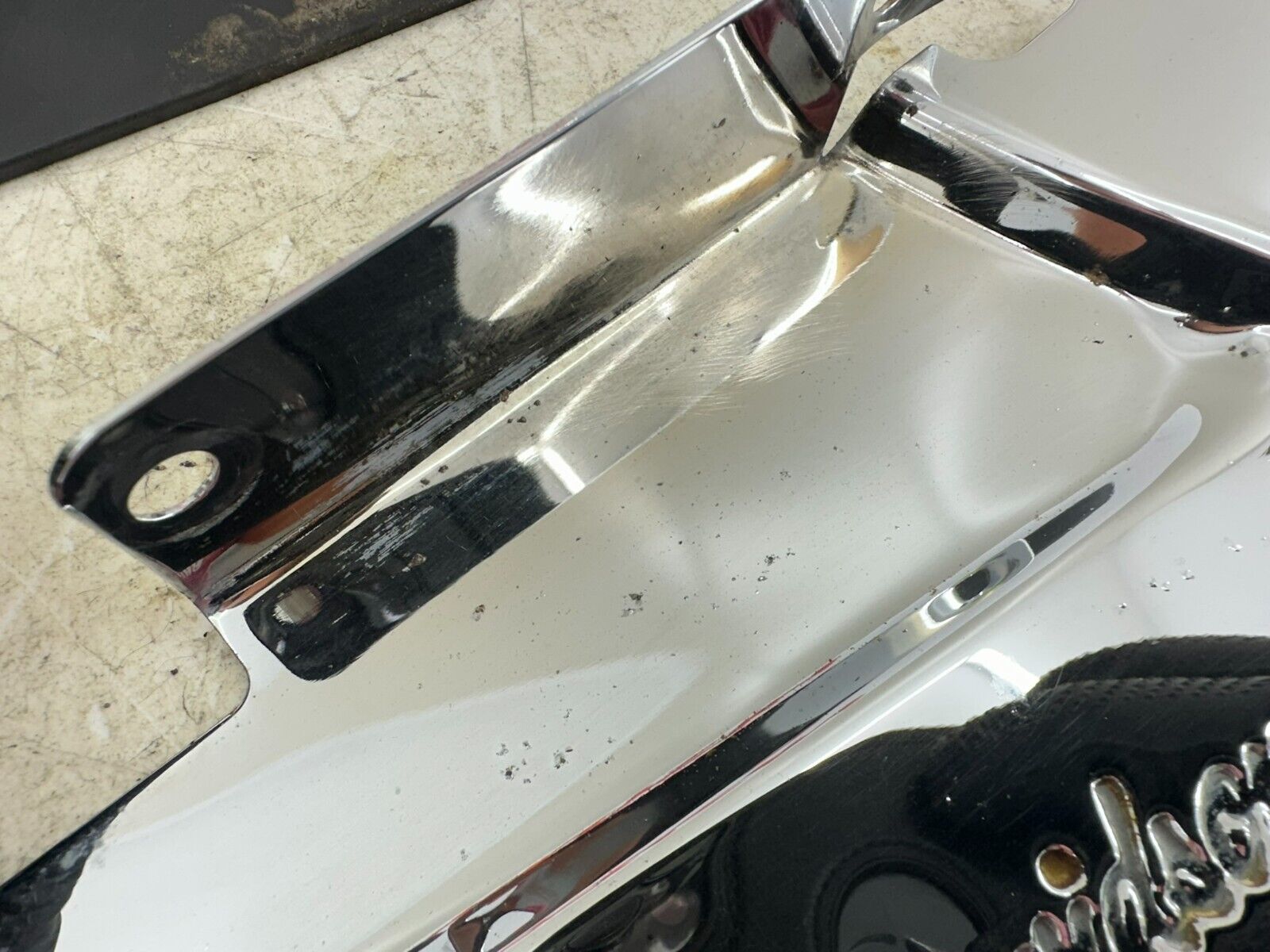 2002 HARLEY DYNA LOW RIDER Chrome Lower Belt Cover + Plastic Guard