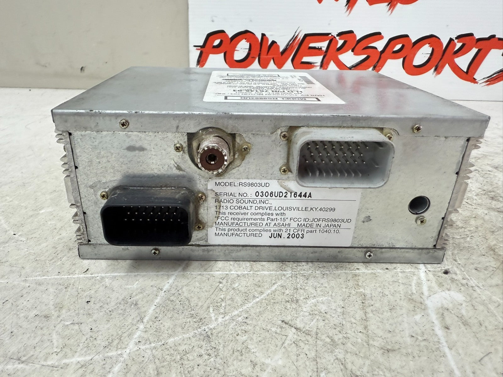 2003 HARLEY ELECTRA GLIDE Radio Stereo CD Player 76146-03