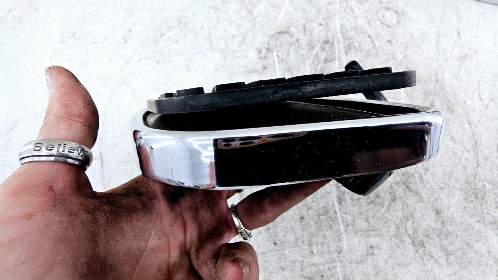 1994 HARLEY FLH ELECTRA GLIDE Driver Floorboards Foot Rest OEM HD