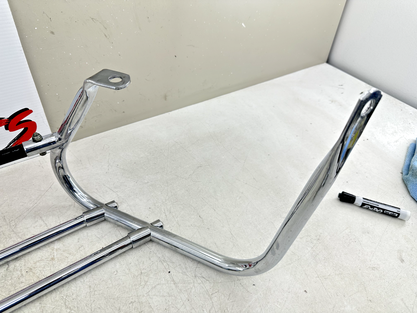 2003 HARLEY ELECTRA GLIDE classic Chrome Saddlebag Bumper Guard Muffler Brackets