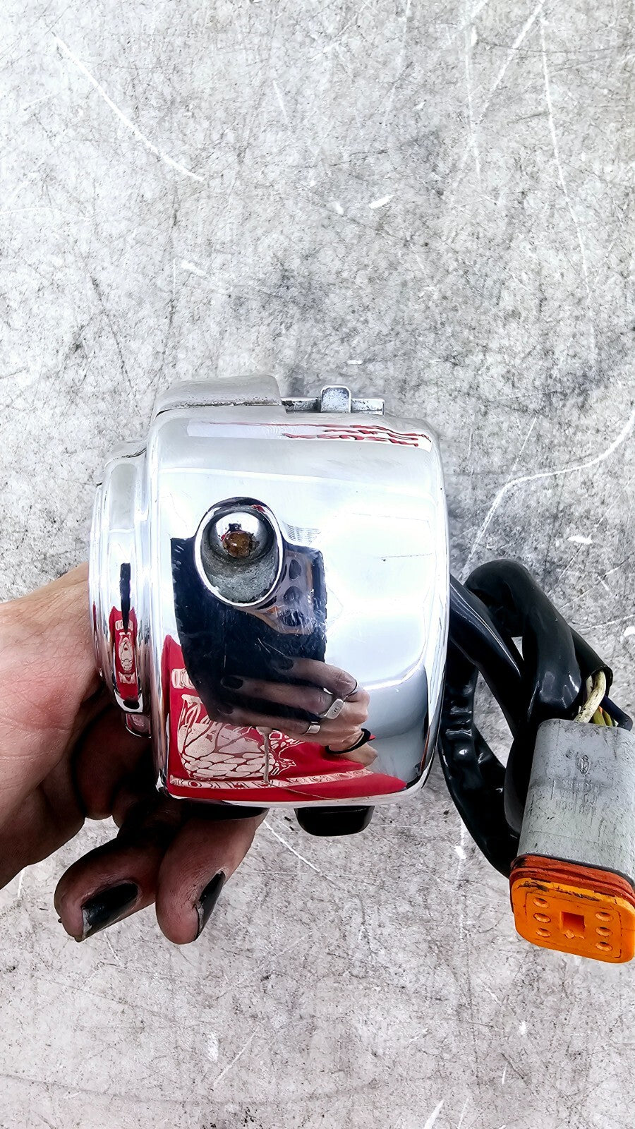 1998 HARLEY FLH ROADKING Left Controls Switch Chrome Housing Horn Turn Buttons