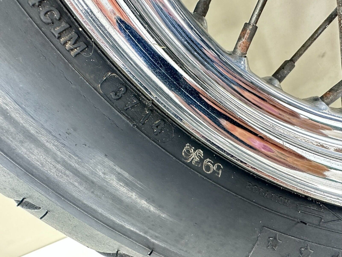 2003 HARLEY DAVIDSON SOFTAIL 16" Front Wheel Rim Tire Spoke Laced OEM HD