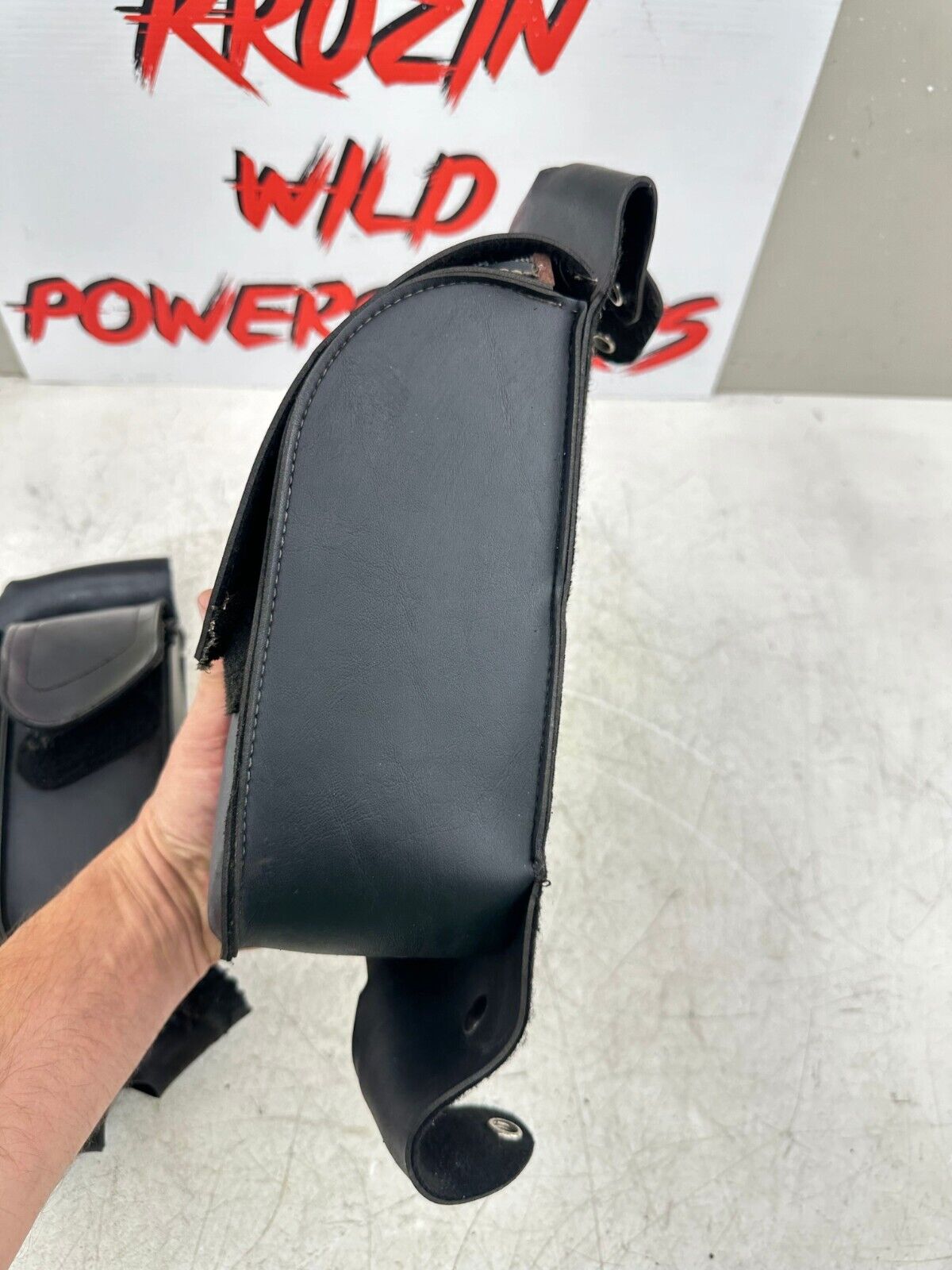 1999 HARLEY FLH ELECTRA GLIDE Saddlebag Bumper Rails Storage Pocket Luggage OEM