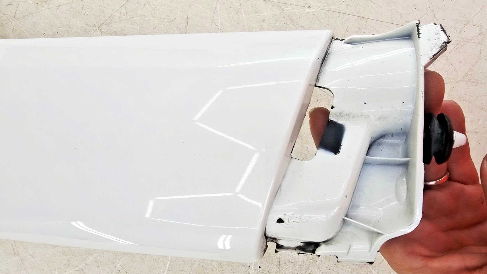 06-17 SUZUKI BOULEVARD M109R VZR1800 Left Radiator Trim Fairing Cowl Cover OEM