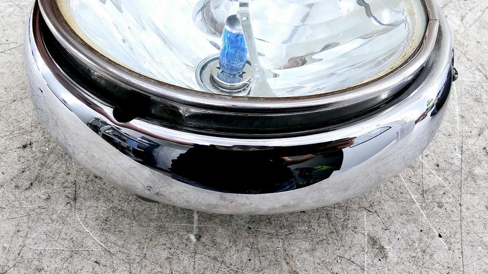 1998 HARLEY FLH ROADKING Headlight Chrome Trim Ring Cover + MTG Bracket