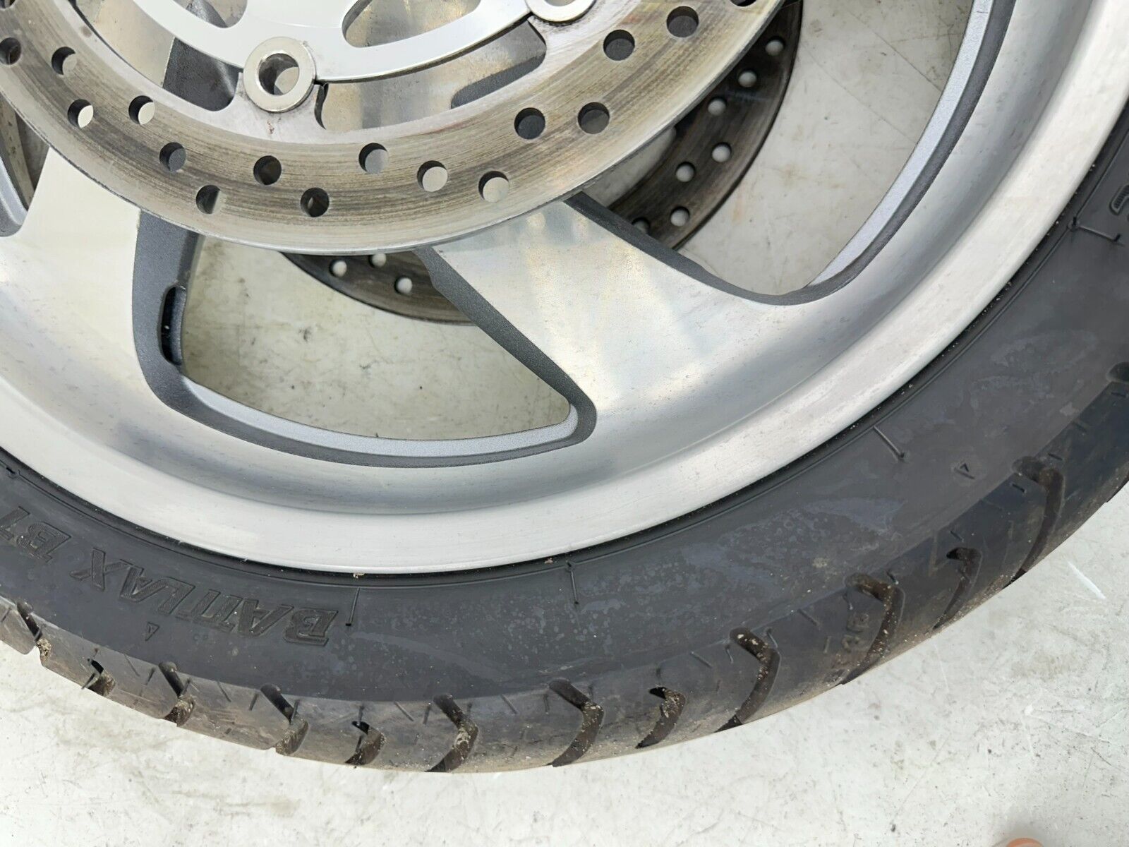 2004 Honda Goldwing GL1800 18" Front Wheel Rim Tire + Brake Rotors