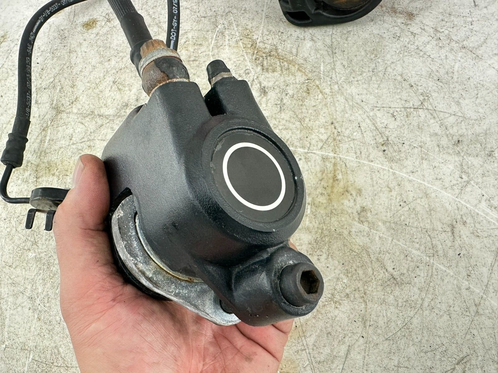 1997 HARLEY DYNA 99 Down Dual Caliper Hose + 11/16 Master Cylinder