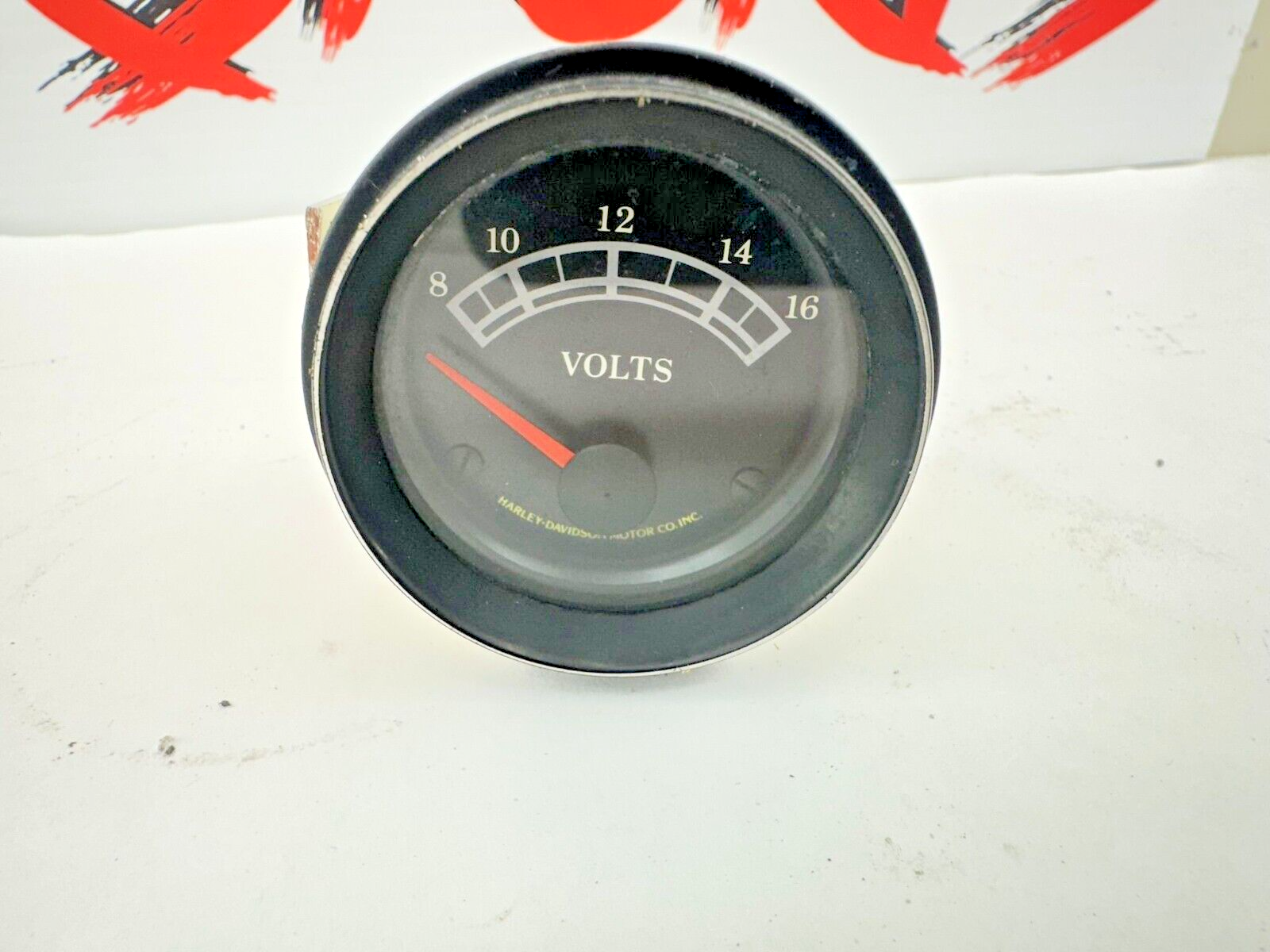 1990 HARLEY ELECTRA TOUR GLIDE Oil Pressure + Voltage Volt Gauge