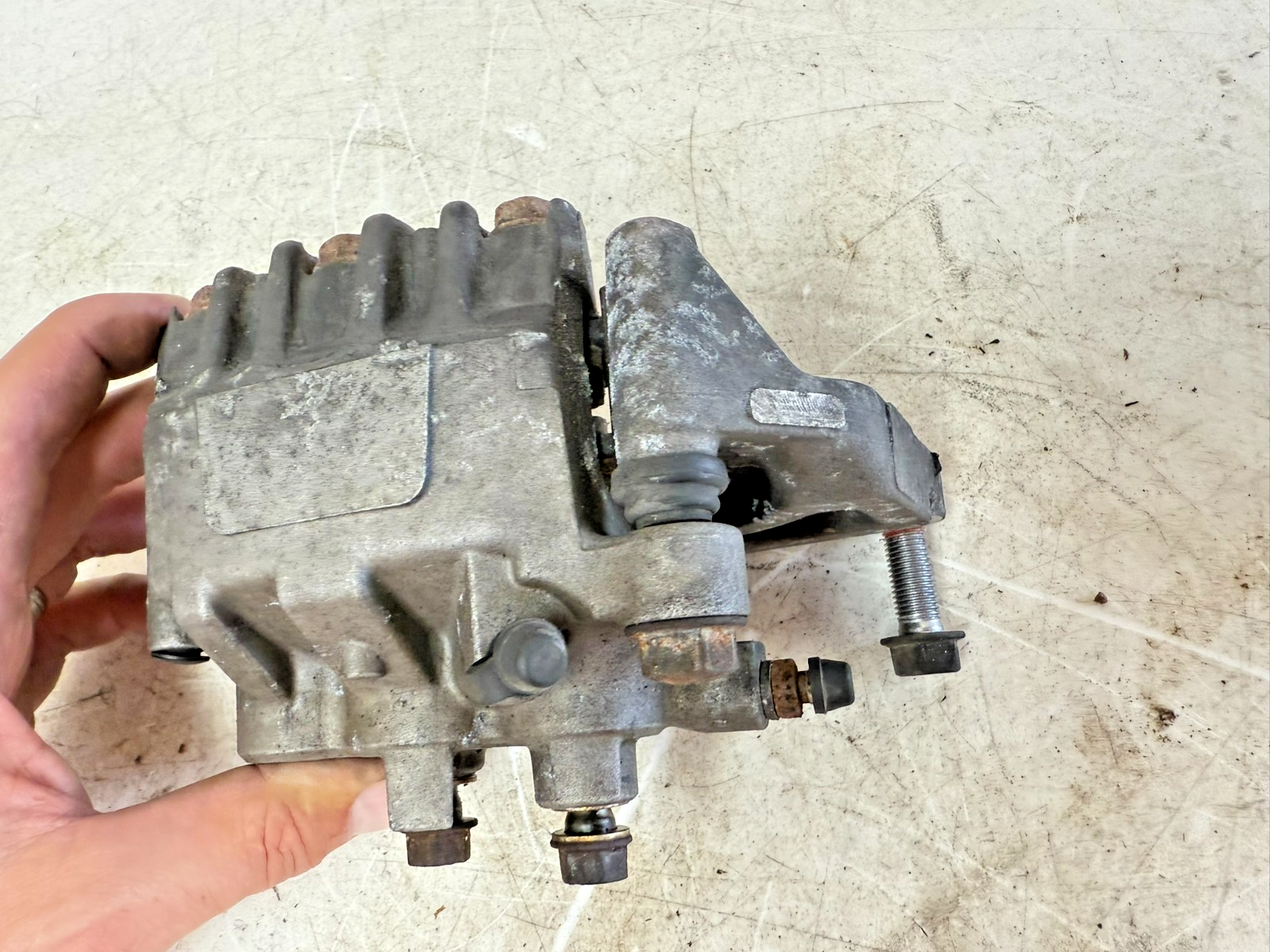 2002 Honda Goldwing GL1800 OEM Rear Brake Caliper + Mount Bracket