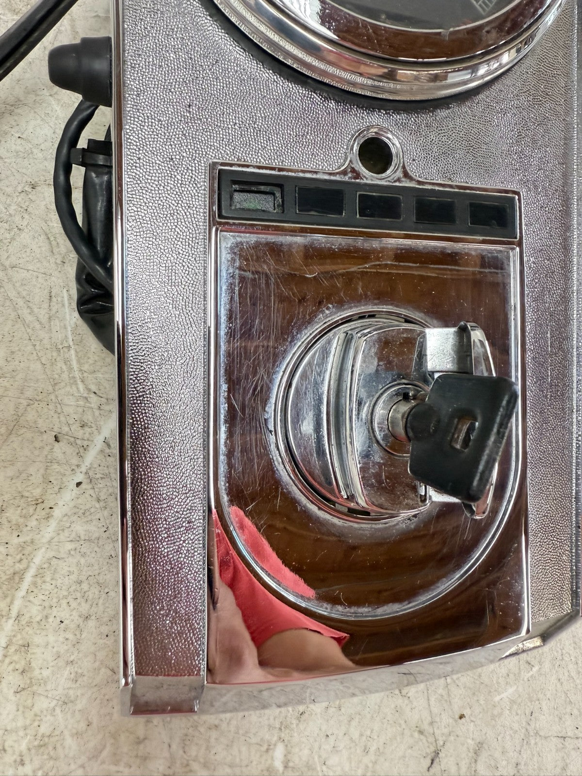 1997 HARLEY DAVIDSON SOFTAIL Dash Console Speedometer Ignition Switch Chrome