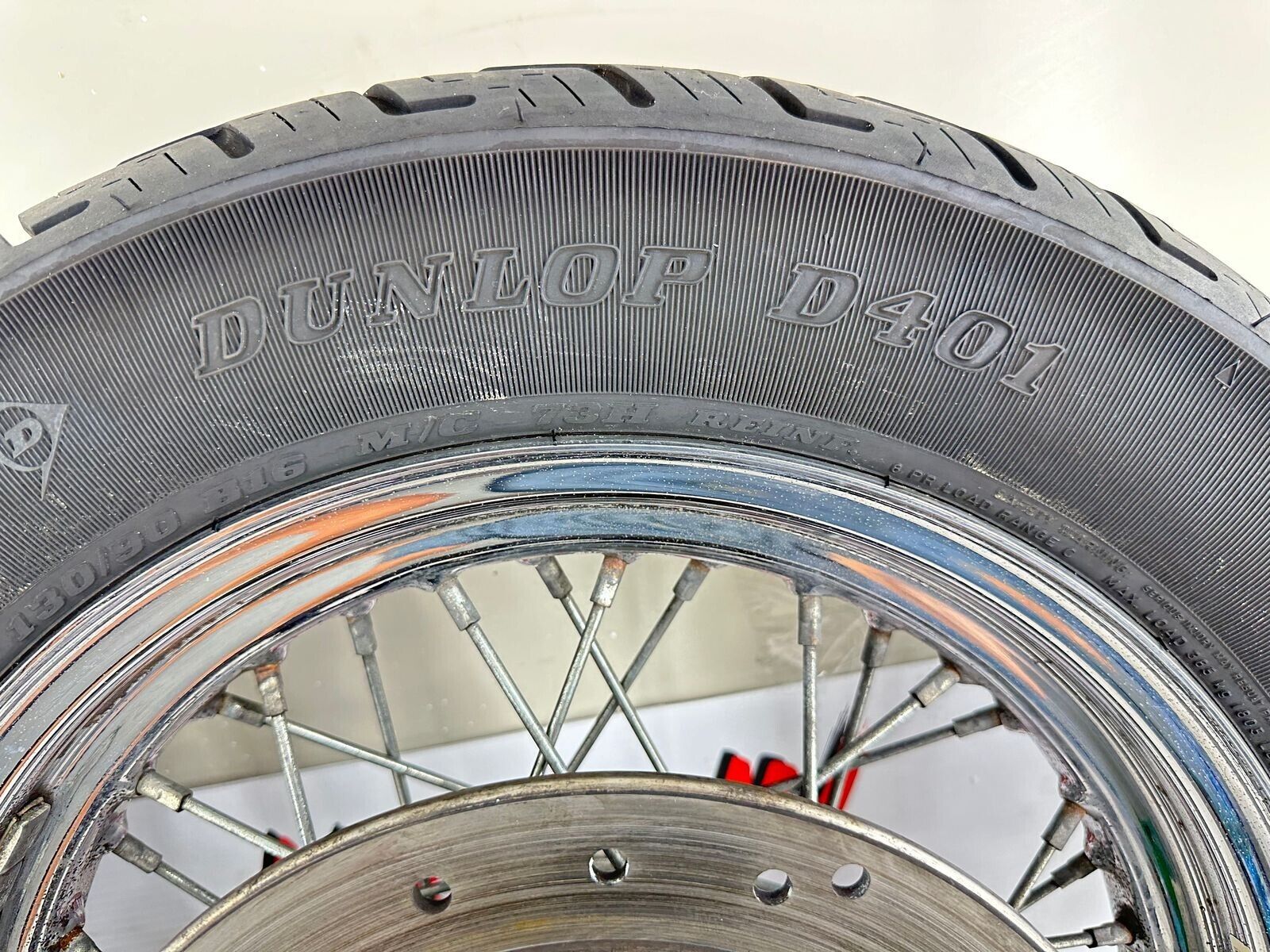 2003 Harley Davidson Sportster 16" Rear Wheel Rim Nice Dunlop D401 Tire