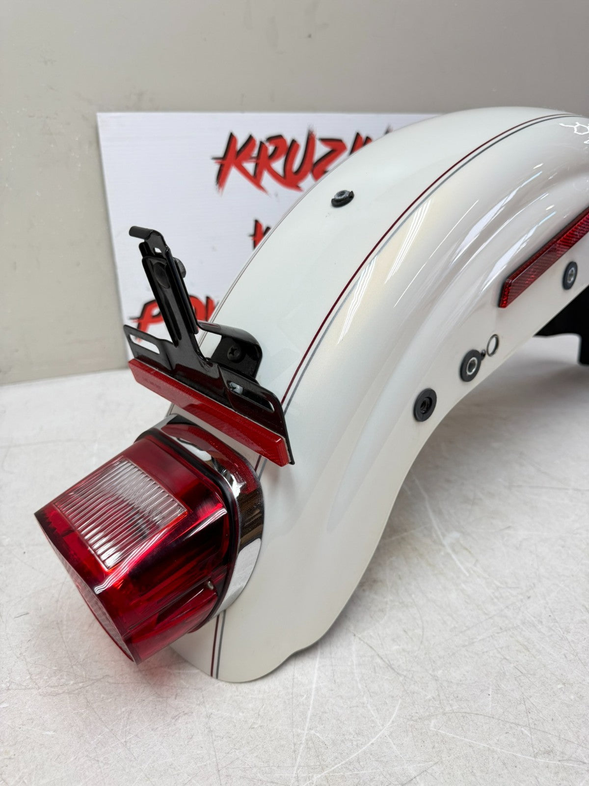 2003 Harley Davidson Sportster Rear Fender + Brake Light 100th Anniversary