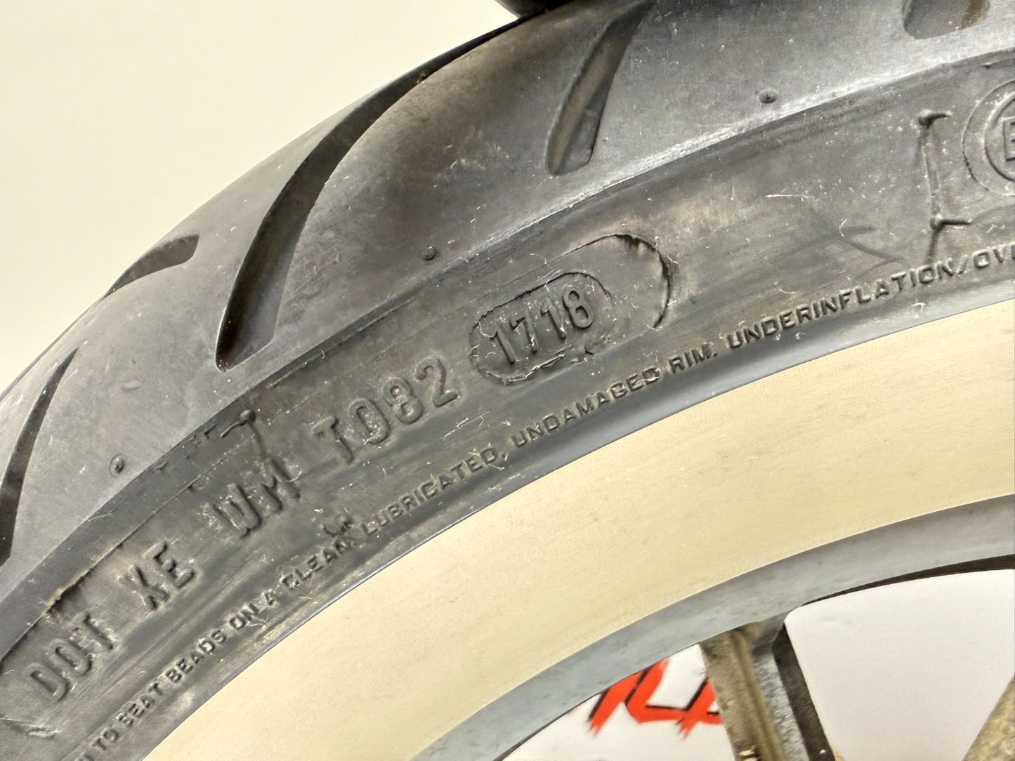 1995 HARLEY FLH ELECTRA GLIDE Gold 30th Anniversary Rear Wheel Rim 9 Spoke Mag 