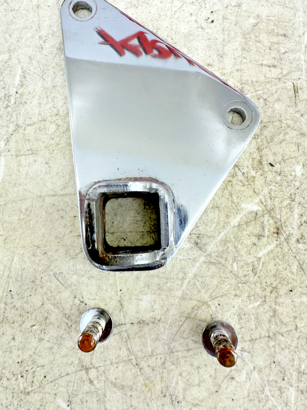 1999 HONDA VALKYRIE INTERSTATE Chrome Driver Left Side Foot Peg mount frame