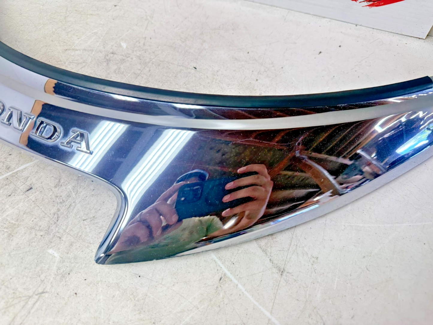 2001 HONDA VALKYRIE INTERSTATE Upper Fairing Windshield Trim Garnish Chrome