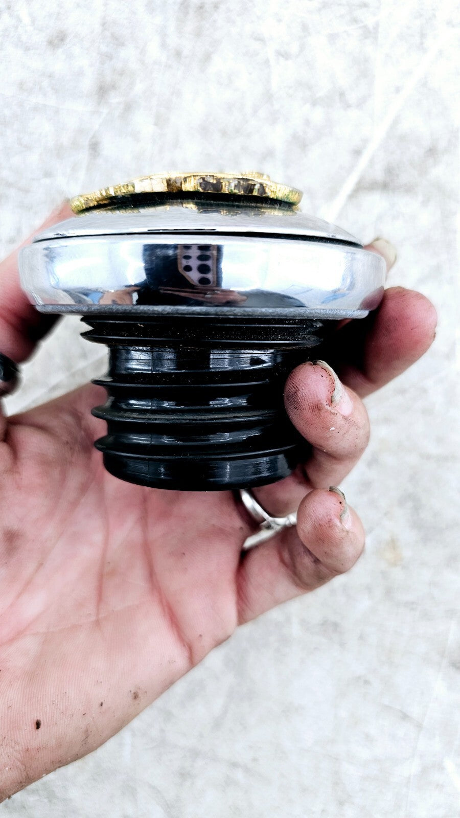 1995 HARLEY DYNA CONVERTIBLE Gas Cap OEM Live To Ride