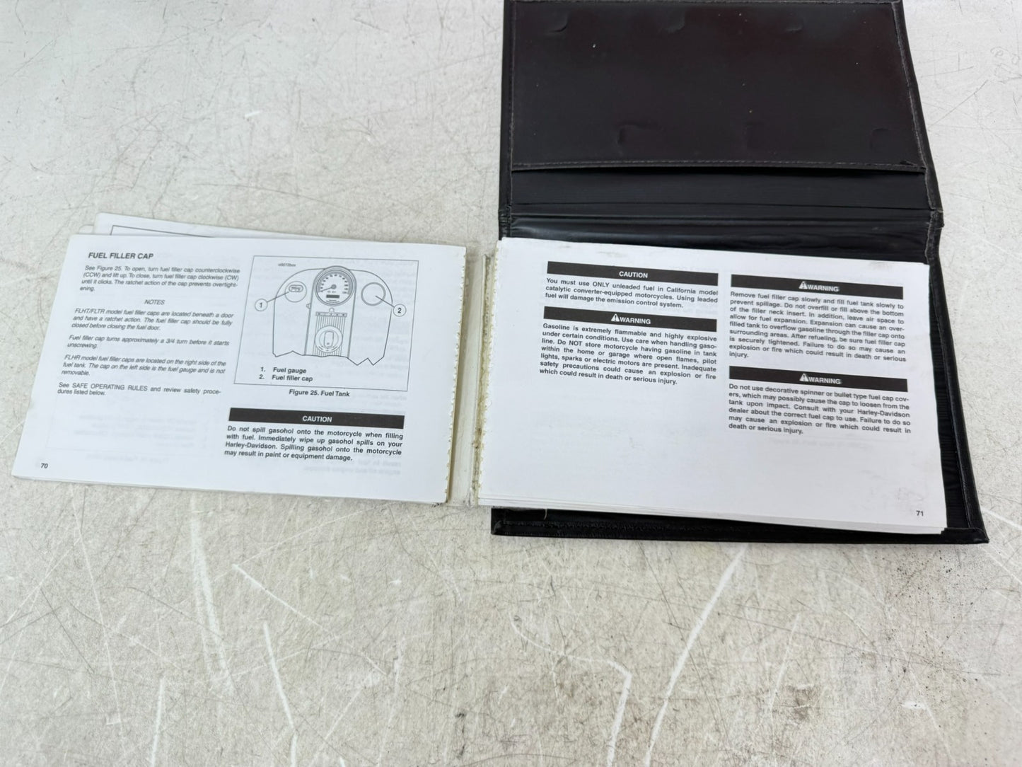 2003 HARLEY ELECTRA GLIDE Owners Manual 100th Anniversary w/ Leather Cover