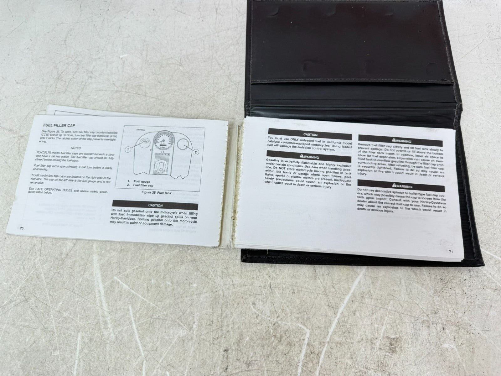 2003 HARLEY ELECTRA GLIDE Owners Manual 100th Anniversary w/ Leather Cover