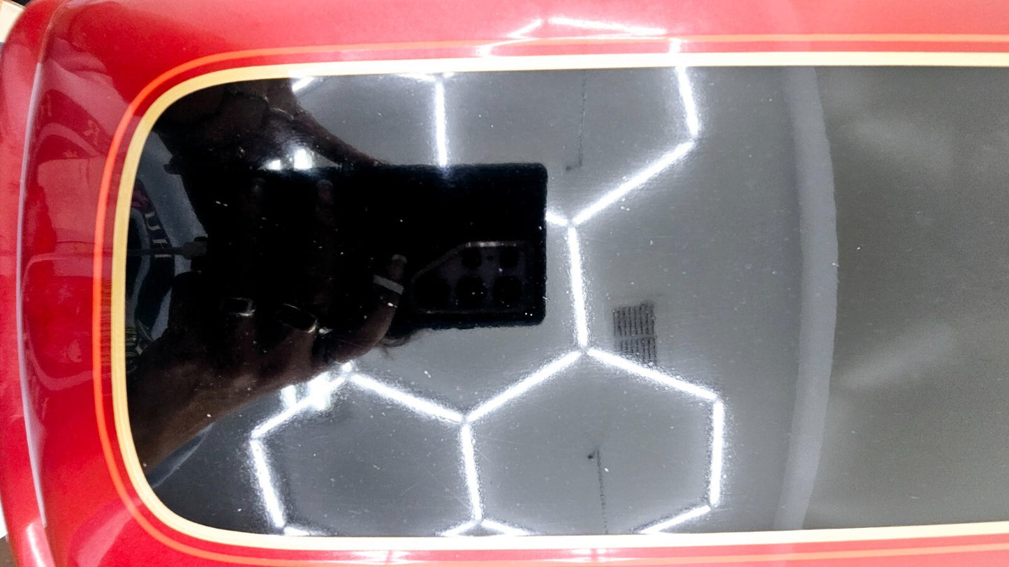 1998 HARLEY FLH ELECTRA GLIDE Right Saddlebag Housing Lid Latch OEM HD Red Black