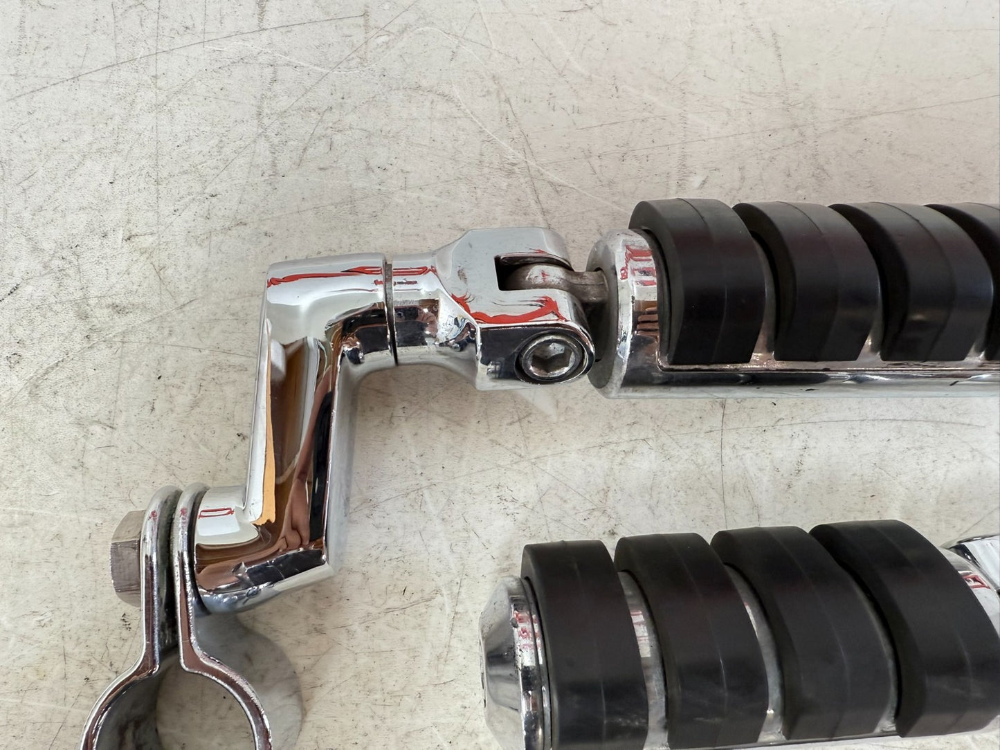 2003 HARLEY ELECTRA GLIDE Chrome Highway Foot Pegs Foot Rest OEM HD